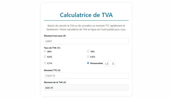 Calcul TVA : Simple et rapide pour tous